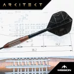 Šipky steel Mission Arkitekt 23,5g bronz 90% wolfram