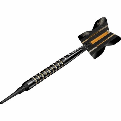 Šípky soft Mission Mike De Decker Black and Gold PVD 20g, 95 % wolfram