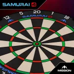 Sisalový terč Mission Samurai 4 - turnajová kvalita, černé žiletkové drátování