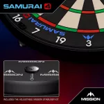 Sisalový terč Mission Samurai 4 - turnajová kvalita, černé žiletkové drátování
