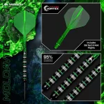 Šipky steel Mission Moldavite 23g 95% wolfram