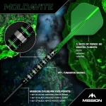 Šipky steel Mission Moldavite 25g 95% wolfram
