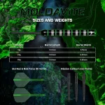 Šipky steel Mission Moldavite 25g 95% wolfram