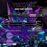 Šipky steel Mission Vector 24g 95% wolfram
