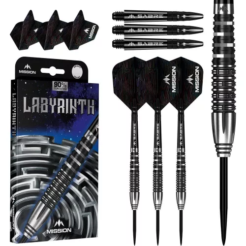 Šipky steel Mission Labyrinth 22g 90% wolfram