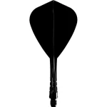 Mission Force 90 Vortex černé integrované Kite letky a střední násadky na šipky