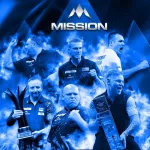 Mission Force 90 Vortex černé integrované Kite letky a střední násadky na šipky