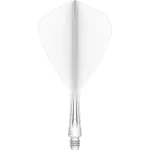 Mission Force 90 Vortex bílé integrované Kite letky a krátké násadky na šipky