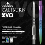 Náhradní hroty na šipky Mission Caliburn EVO GV1 26mm černé 3ks