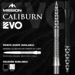 Hroty na steel šipky Mission Caliburn EVO GV-Logo 32mm černé 3ks