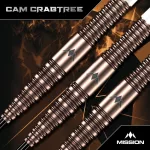 Šipky steel Mission Cam Crabtree V2 24g 95% wolfram