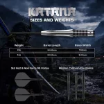 Šipky steel Mission Katana 22g 95% wolfram