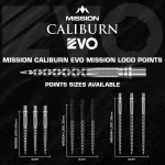 Hroty na steel šipky Mission Caliburn EVO 32mm černé 3ks