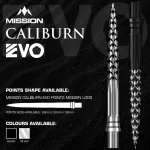 Náhradní hroty na šipky Mission Caliburn EVO 38mm černé 3ks