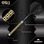 Šipky steel Mission Kinsuji 22g 95% wolfram