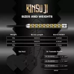 Šipky steel Mission Kinsuji 24g 95% wolfram