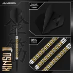 Šipky steel Mission Kinsuji 24g 95% wolfram