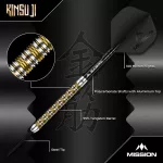 Šipky steel Mission Kinsuji 26g 95% wolfram