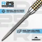 Náhradní hroty na šipky Mission R2.5 Rapid Points GV1 černé 30mm 3ks