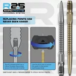 Náhradní hroty na šipky Mission R2.5 Rapid Points GV1 černé 30mm 3ks