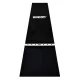 ONE80 Pryžový koberec před terč s dřevěnou hranicí hodu 62 cm, černo-bílý