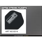 Letky na šipky ONE80 Xtra Strong černé