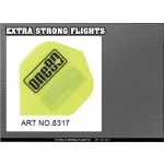 Letky na šipky ONE80 Xtra Strong neonové žluté
