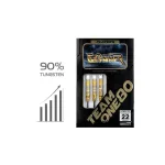 Sada šipek steel ONE80 Gunner Omega II 22g, 90% volfram