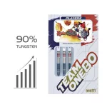 Šipky steel One80 Kevin Chatte 22g 90% wolfram
