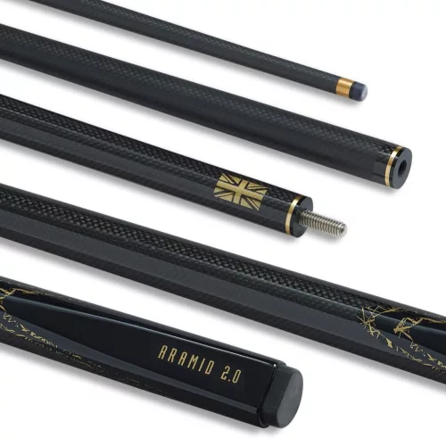 Snooker kulečníkové tágo Power Glide Aramid Graphite, dvoudílné