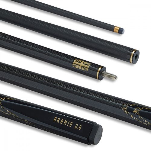Snooker kulečníkové tágo Power Glide Aramid Graphite, dvoudílné