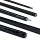 Snooker kulečníkové tágo PowerGlide Noir, dvoudílné sklovláknové, 144cm, 9,5mm