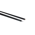 Snooker kulečníkové tágo PowerGlide Noir, dvoudílné sklovláknové, 144cm, 9,5mm