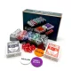 Cestovní poker set Travel, 100 ks neočíslovaných Dice žetonů