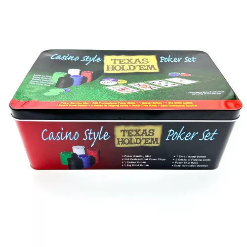 Poker set Style Texas Hold'Em 200 ks žetonů