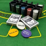 Poker set Style Texas Hold'Em 200 ks žetonů