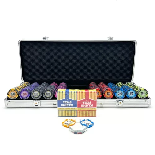 Poker set GameStar 500 ks, 13,5g žetony, hliníkový kufřík