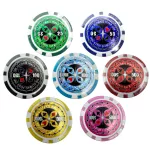 Poker set Laser design 500 ks, 11,5g očíslované žetony, hliníkový kufřík