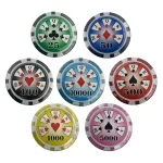 Poker set Royal design 500 ks, 11,5g očíslované žetony, hliníkový kufřík