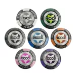 ProZona Poker set Star 500 ks, 13,5g očíslované žetony, hliníkový kufřík