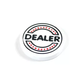 Žeton Dealer Button bílý