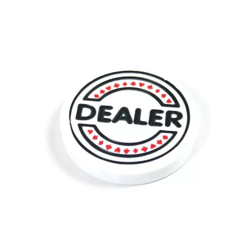 Žeton Dealer Button bílý