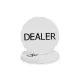 Žeton Dealer Button bílý