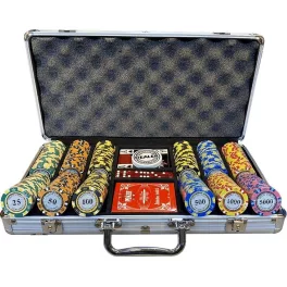 Pokerová sada Monte Carlo 300 ks, 14g, vysoké hodnoty
