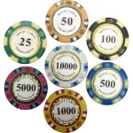 Pokerová sada Monte Carlo 300 ks, 14g, vysoké hodnoty