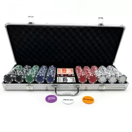 Poker set DICE 500 ks, 11,5g žetony, hliníkový kufřík