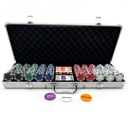 Poker set DICE 500 ks, 11,5g žetony, hliníkový kufřík