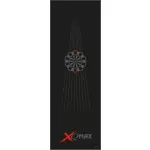 Koberec před terč XQ Max černo-červený 237 x 80 cm