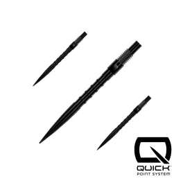 Hroty na šipky Harrows Quick Point HM Grip černé 26mm 3ks