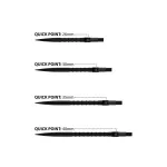 Hroty na šipky Harrows Quick Point HM Grip černé 30mm 3ks